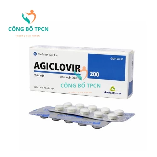 Agiclovir 200 - Thuốc điều trị Herpes simplex của Agimexpharm